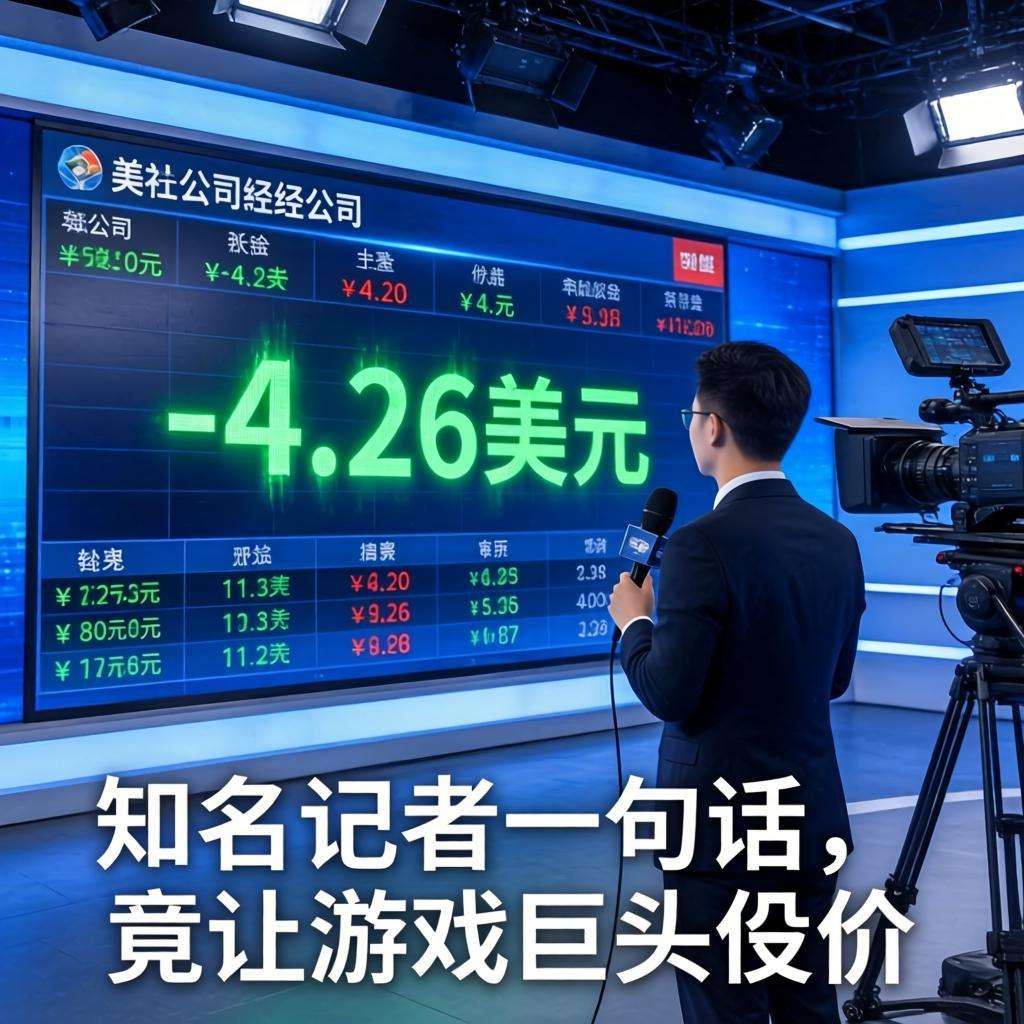 知名记者一句话，竟让游戏巨头股价暴跌4.26美元