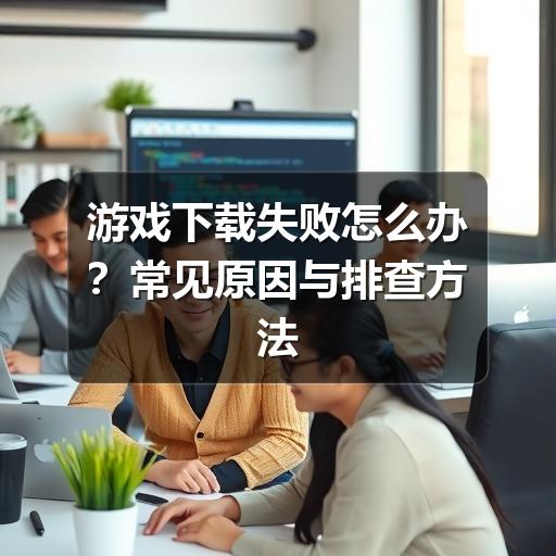 游戏下载失败怎么办？常见原因与排查方法
