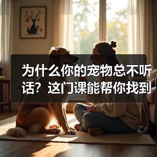 为什么你的宠物总不听话？这门课能帮你找到答案